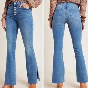 Pilcro & the Leather Press by Anthropologie - Blue High-Rise Bootcut Flare Jeans